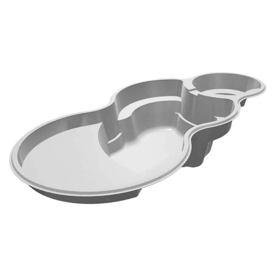 Axiom 14 Deluxe fiberglass pool shape, a Latham model