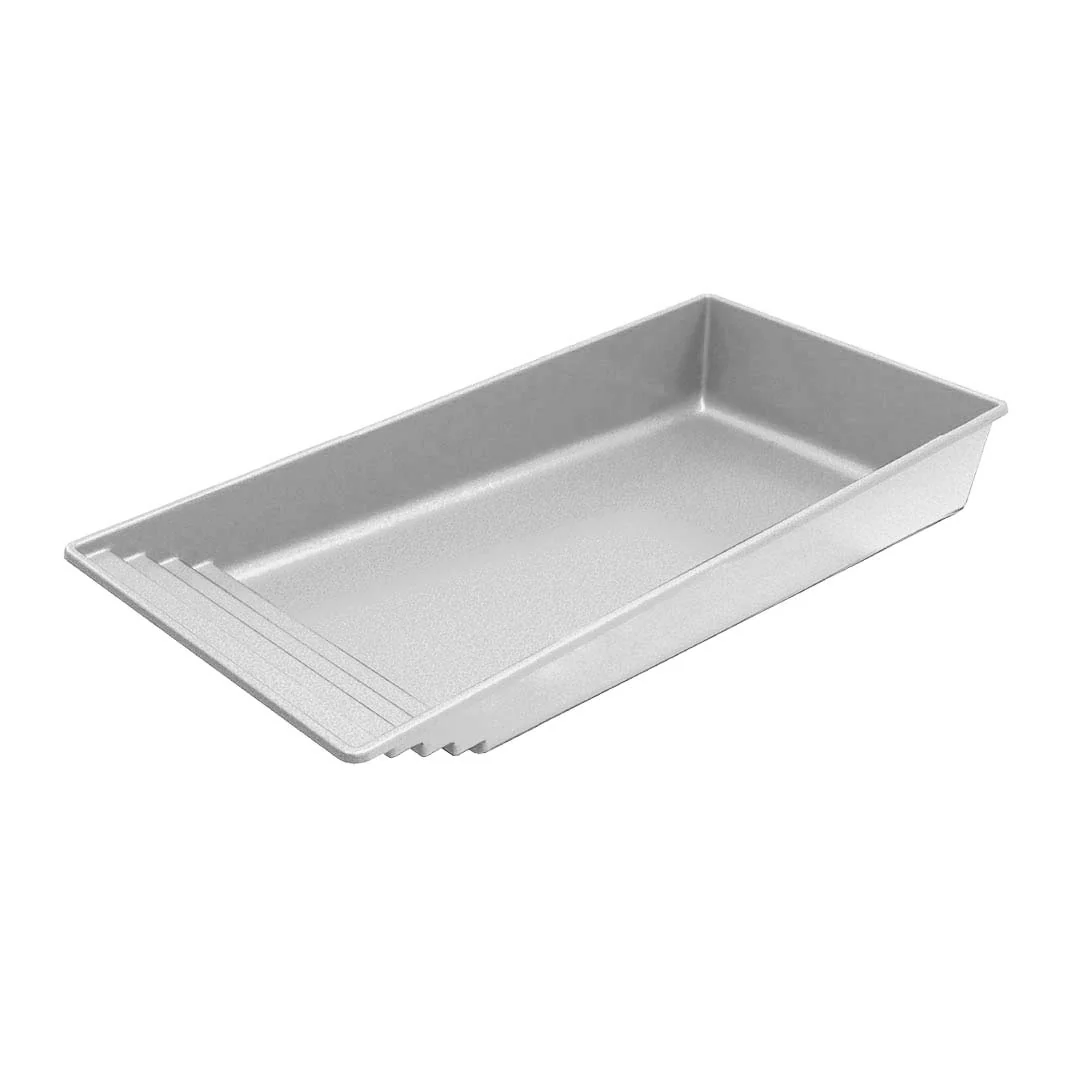Barcelona one-piece composite fiberglass pool shell, a rectangle shape