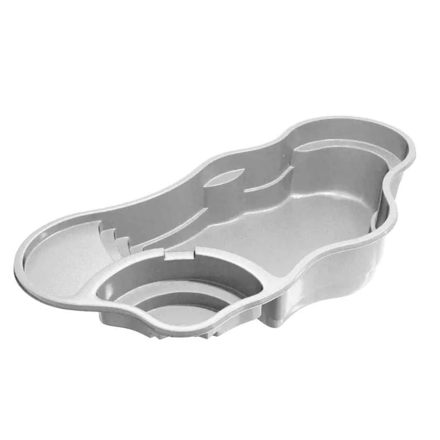Bermuda 16.35 Deluxe fiberglass pool shape, a Latham model