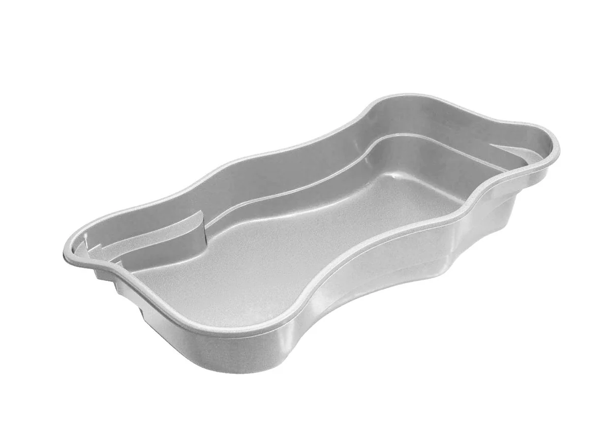 Cape Cod 16 one-piece composite fiberglass pool shell, a rectangle shape