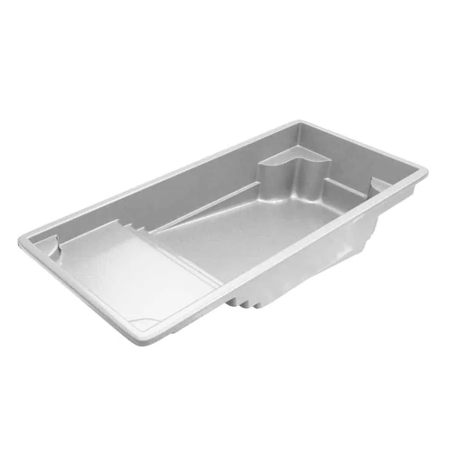 Corinthian 12 fiberglass pool shape, a Latham model