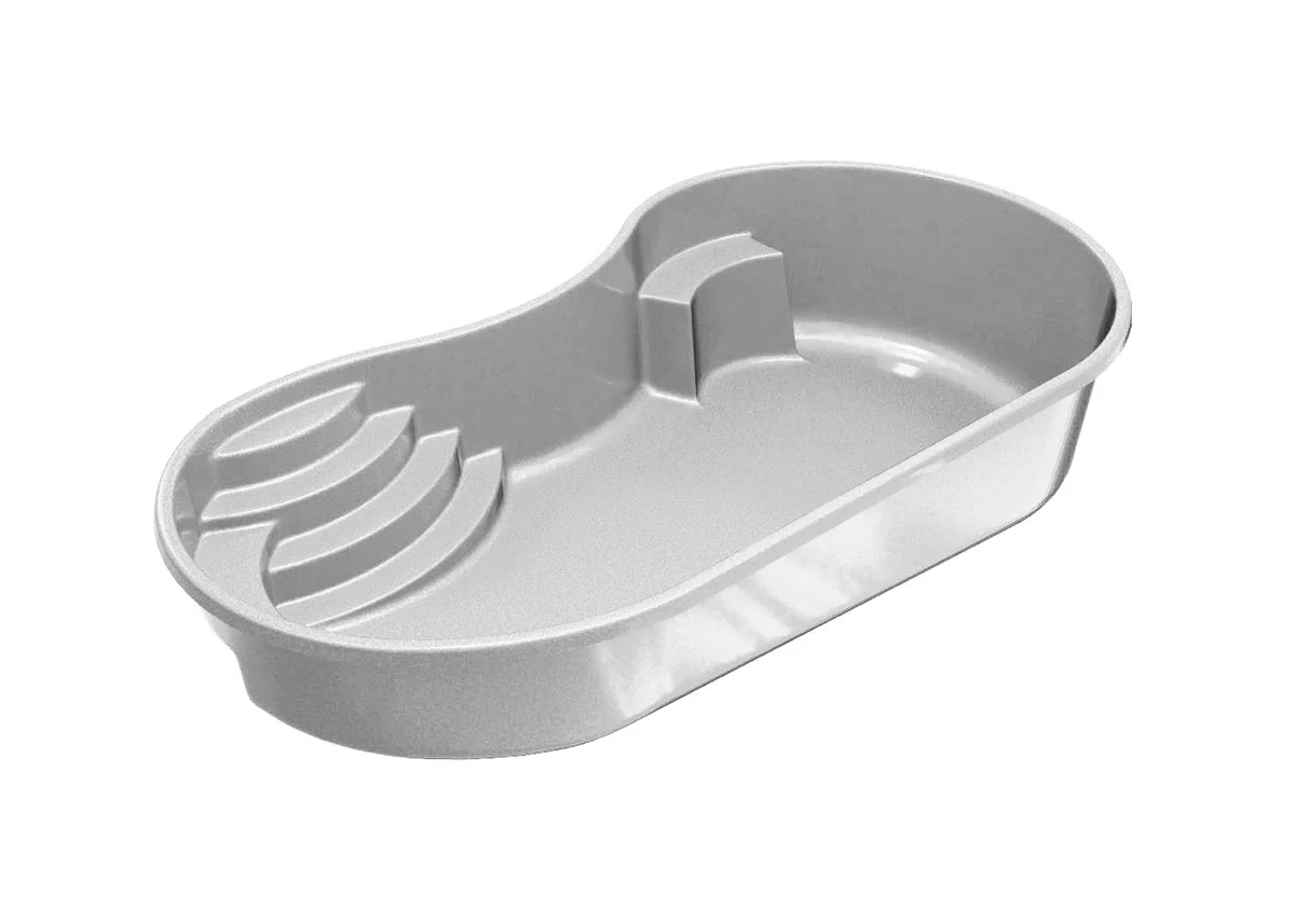 Jamaica 14 one-piece composite fiberglass pool shell, a freeform shape