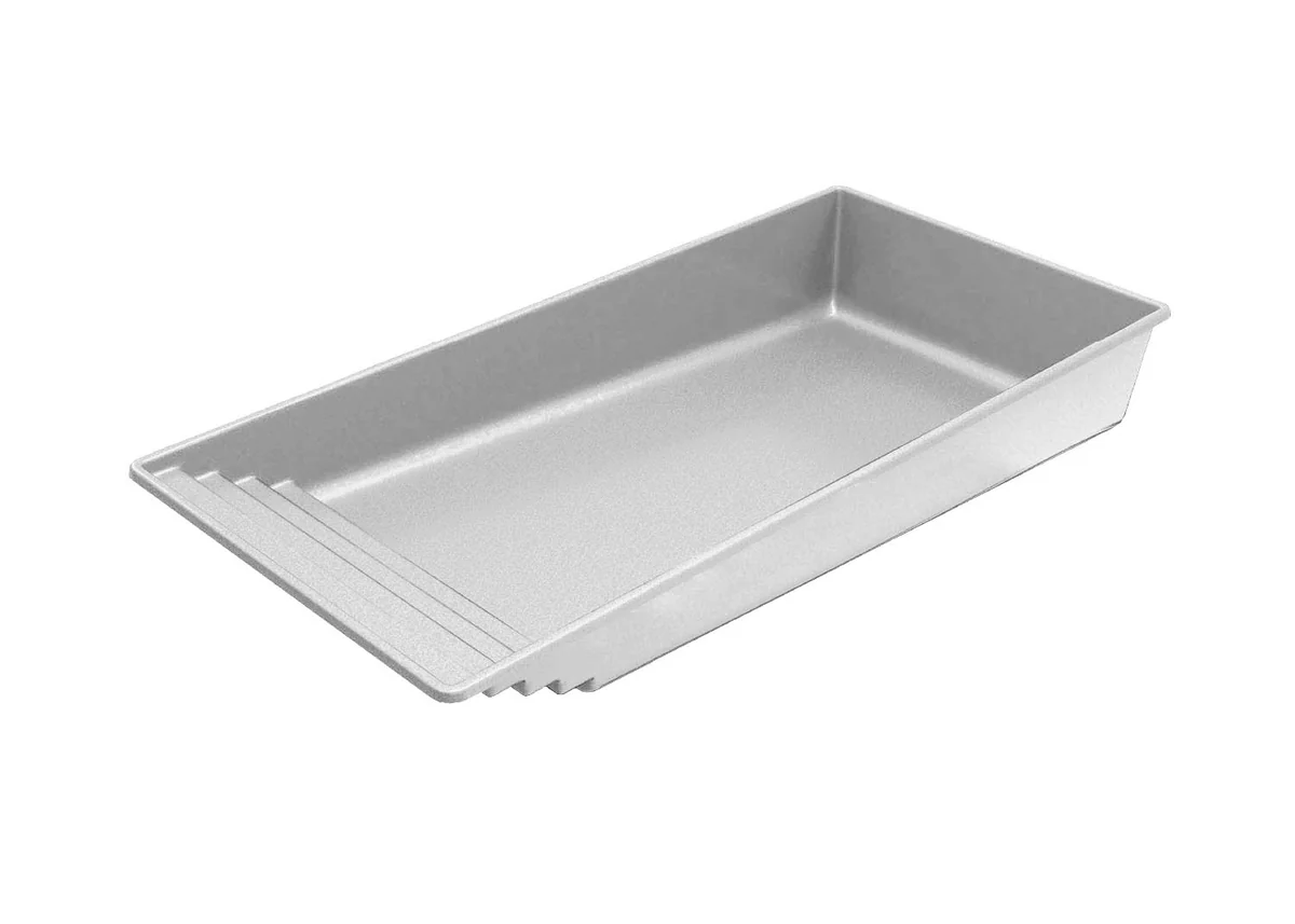 Lake Shore one-piece composite fiberglass pool shell, a rectangle shape