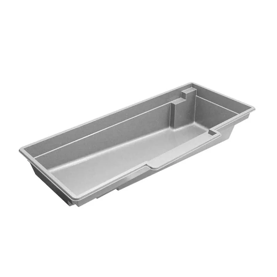 Tuscan 14.30 fiberglass pool shape, a Latham model